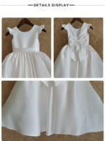 Girls white satin dress-Fabulous Bargains Galore