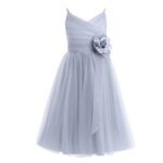 Grey tulle flower girl dress (1)