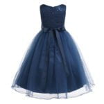 Navy sequin flower girl dress up to age 14 years-Fabulous Bargains Galore