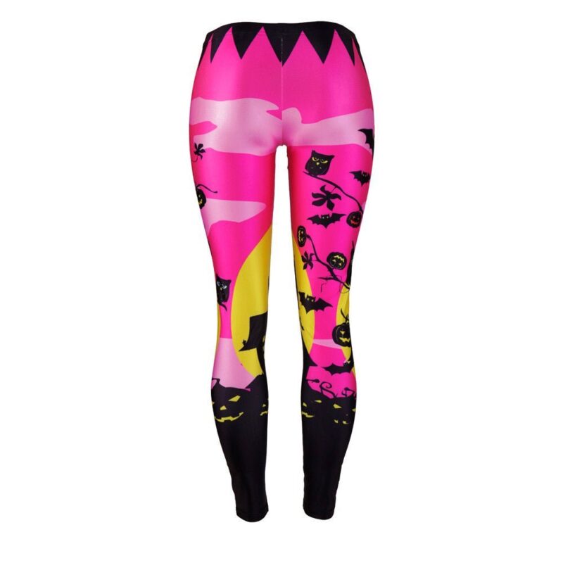 Haunted house print leggings (1)