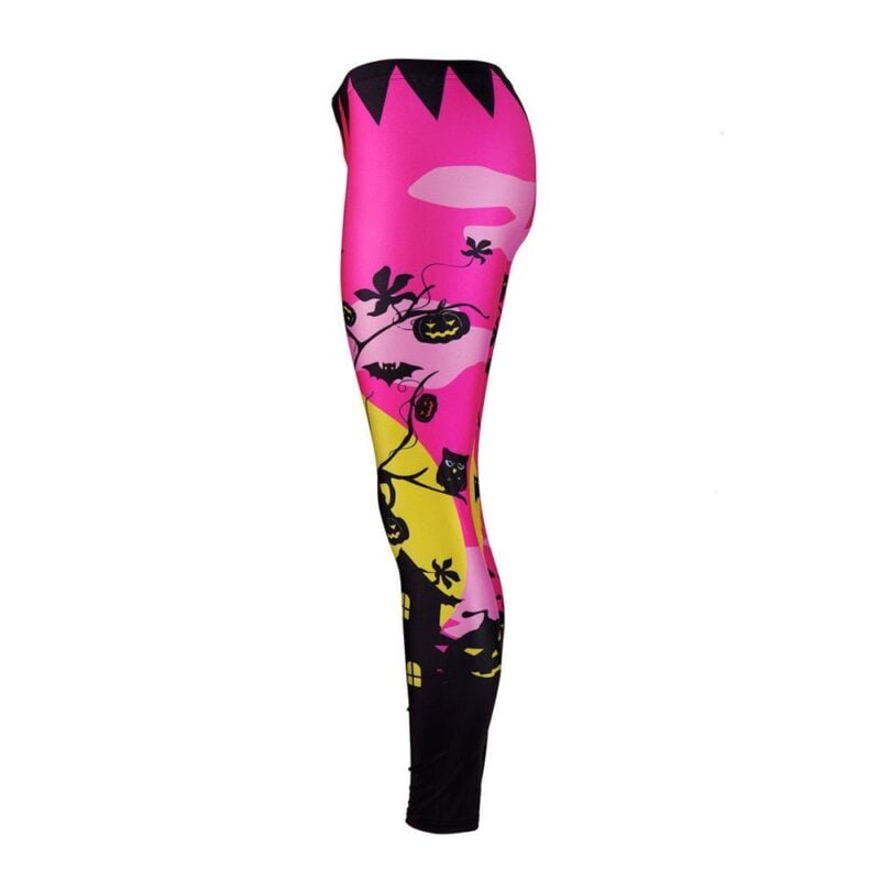Haunted house print leggings (2)