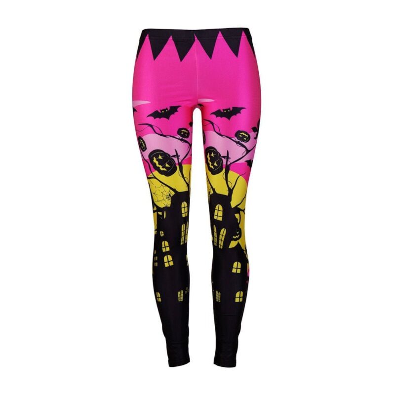 Haunted house print leggings (3)