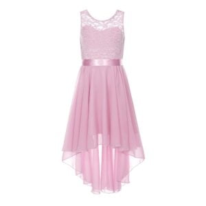Hi low flower girl dress-dusty-pink (1)