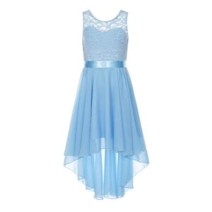 Hi low flower girl dress-light-blue (2)