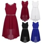 High low girls chiffon dress (7)