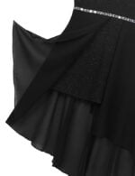 High low girls chiffon dress-black (1)