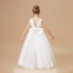 High low little girl wedding dress-white (2)