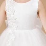 High low little girl wedding dress - White-Fabulous Bargains Galore