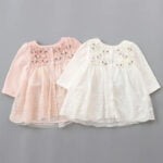Lace and tulle dress for baby girl (10)