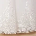 Lace top flower girl dress-ivory (5)