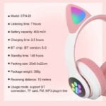 Light up cat ear headphones wireless (7)