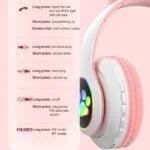 Light up cat ear headphones wireless (8)