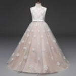 Little girl ball gowns-champagne (2)