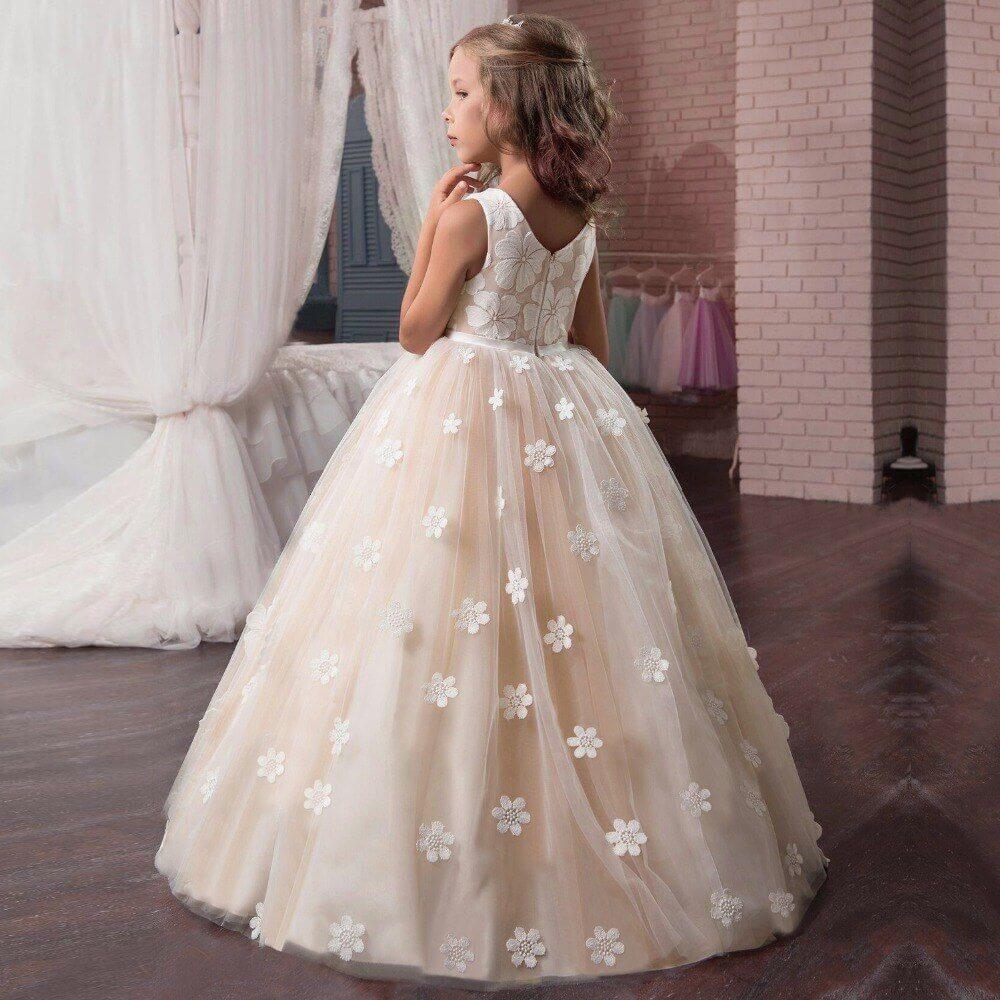 CC_5047BL - Girls Dress Style 5047 - Satin and Sequin Ball Gown in Choice  of Color - Spring and Summer Dresses - Flower Girl Dresses - Flower Girl  Dress For Less