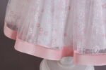 Little girl birthday dress-pink-white (3)