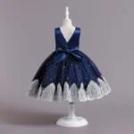 Little girl birthday outfits-blue (3)