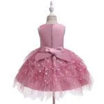 Little girl lace dress-dusty-pink (3)