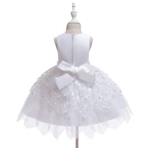 Little girl lace dress -white (3)