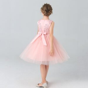 Little girl party dress-light-pink (1)