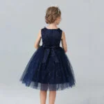 Little girl party dress-navy-blue (1)