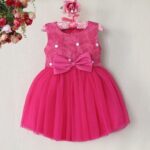 Little girl pink tulle dress (1)