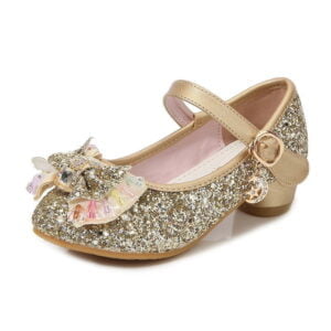 Little girl princess shoes-gold