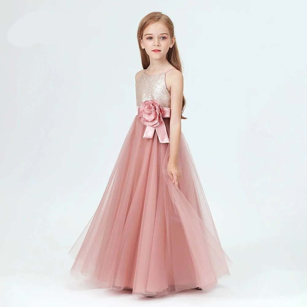 Children's dusky hotsell pink bridesmaid dresses