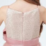 Little girl sequin junior bridesmaid dress-dusty-pink (5)