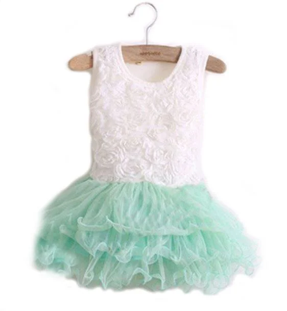 Little girl 2024 mint green dresses