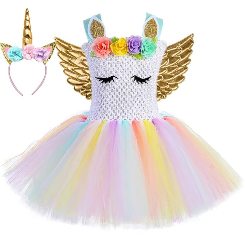 Little girl tutu unicorn dress set (2)