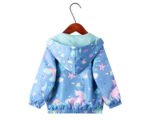 Little girl unicorn jacket - light-Blue4