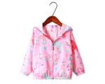 Little girl unicorn jacket - pink4