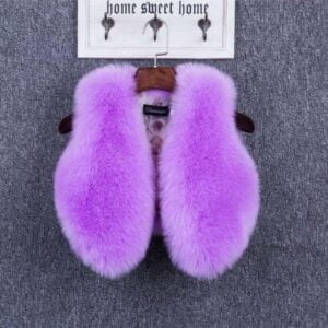 Little girl fur jacket - Purple-Fabulous Bargains Galore