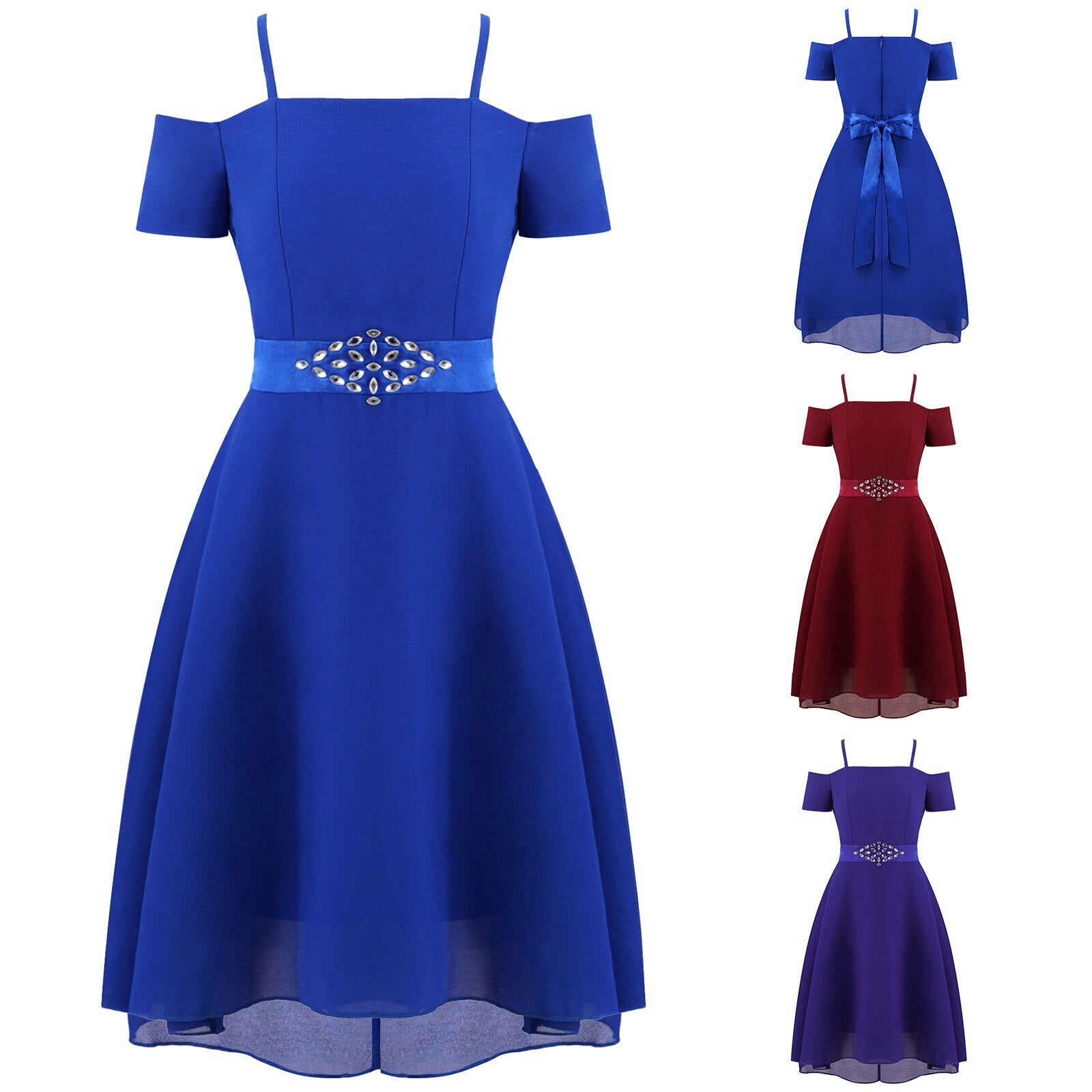 Buy Little Girls Party Dresses - Royal Blue - Fabulous Bargains Galore