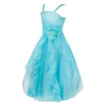 Long organza junior bridesmaid dress-sky-blue (1)