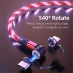 Magnetic led flowing charging cable (2)
