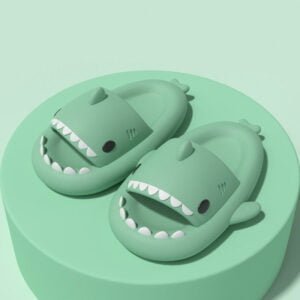 Non slip shark slippers for adults - Pale Green-Fabulous Bargains Galore