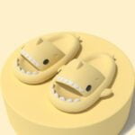 Non slip shark slippers for adults - Neon Green-Fabulous Bargains Galore