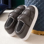 Non slip waterproof warm slippers - Coffee-Fabulous Bargains Galore