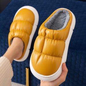 Non slip waterproof warm slippers - Yellow-Fabulous Bargains Galore