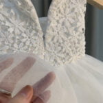 Off white lace flower girl dress up to age 7 years-Fabulous Bargains Galore