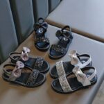 Open toe girl summer velcro sandals (1)