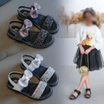 Open toe girl summer velcro sandals