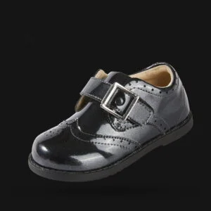 Patent leather boys formal shoes - black 1