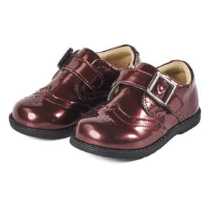 Patent leather boys formal shoes - red (3)