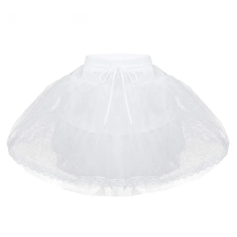 flower girl tulle underskirt with drawstring