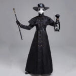 Plague doctor costume Halloween-black (1)