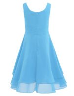 Pretty junior bridesmaid dress-blue (3)