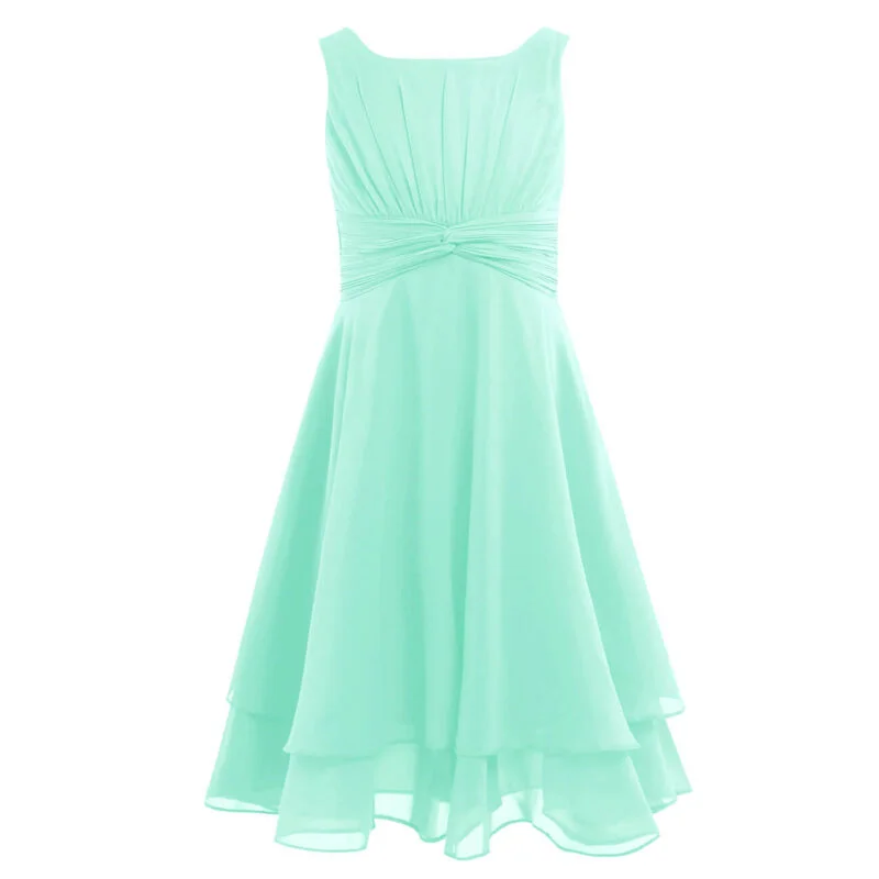 Pretty junior bridesmaid dress-mint green (2)