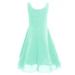 Pretty junior bridesmaid dress-mint green (4)